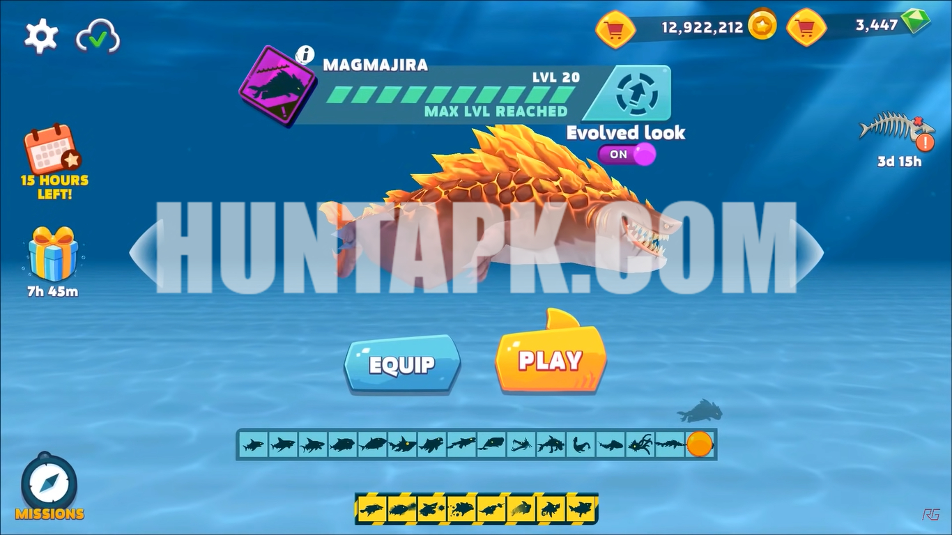 Hungry Shark Evolution Mod APK Unlimited Coins/Gems free download