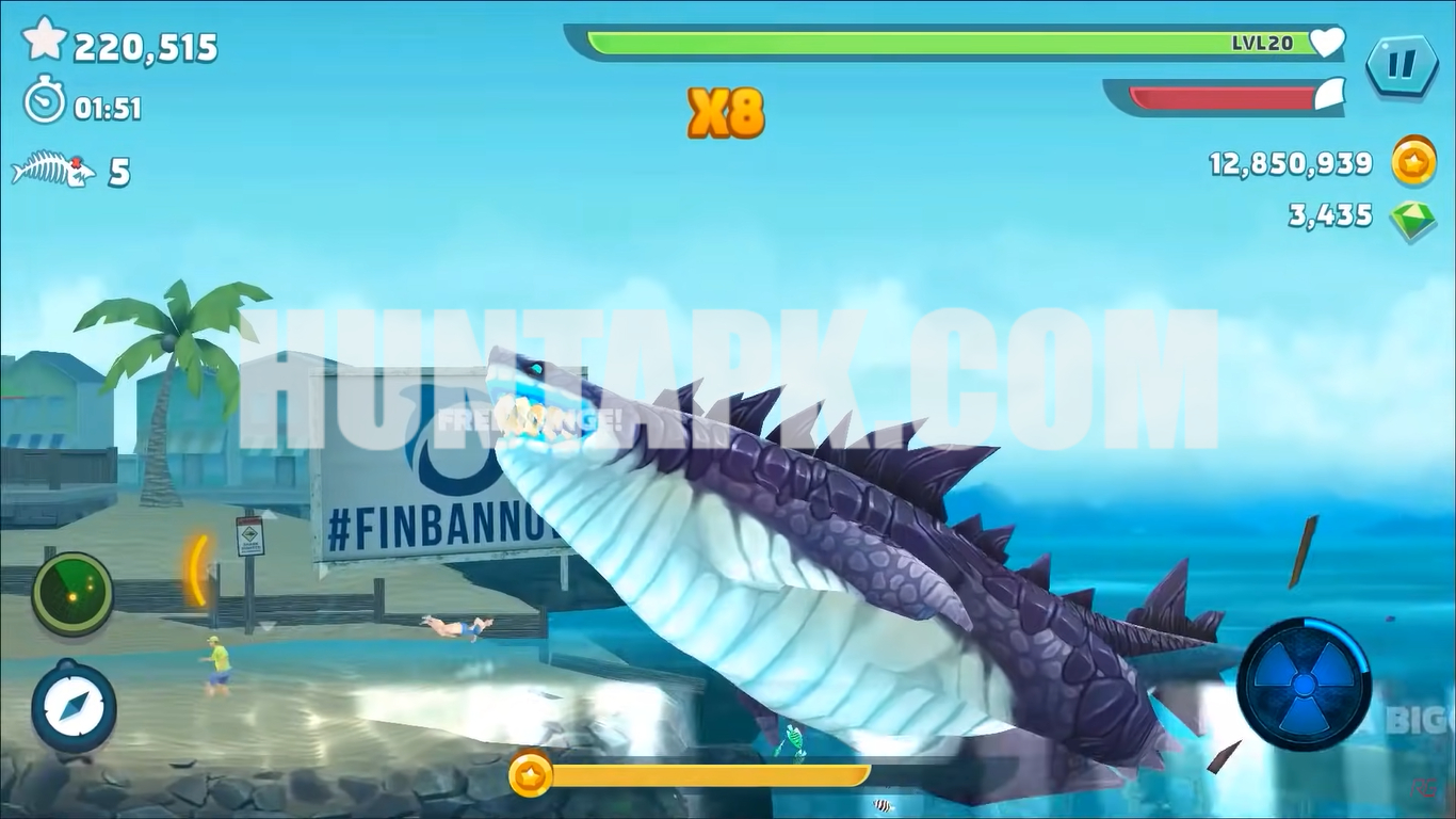 Hungry Shark Evolution Mod APK Unlimited Coins/Gems free download